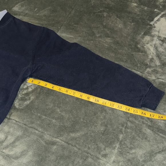 Decorated Originals Sweatshirt Womens Large Navy Blue Winter Snowflakes Pullover - Picture 8 of 8